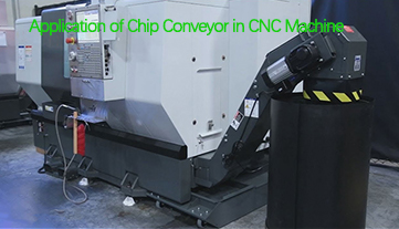 Application du convoyeur de copeaux dans la machine CNC