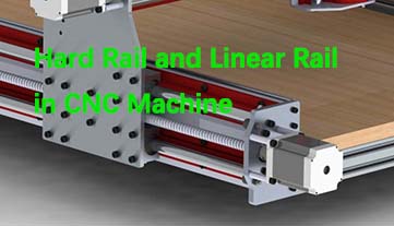 Rail dur et rail linéaire dans une machine CNC